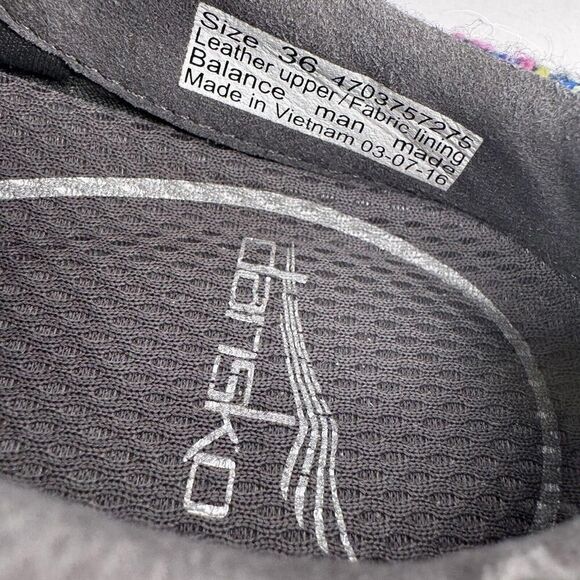 Dansko Eartha Size 6  /36 Purple Suede Knit Trim Cuff Slip On Mule Clogs - Picture 7 of 8